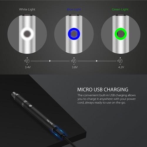 Yocan Apex Mini Variable Voltage Levels and Micro USB Charging US Vape Supply
