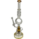 17.1" LOOKAH Conical Megacomplex Glass Waterpipe