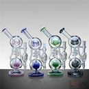 Lookah 12" Dual Chamber Double Ball Perc Water Pipe
