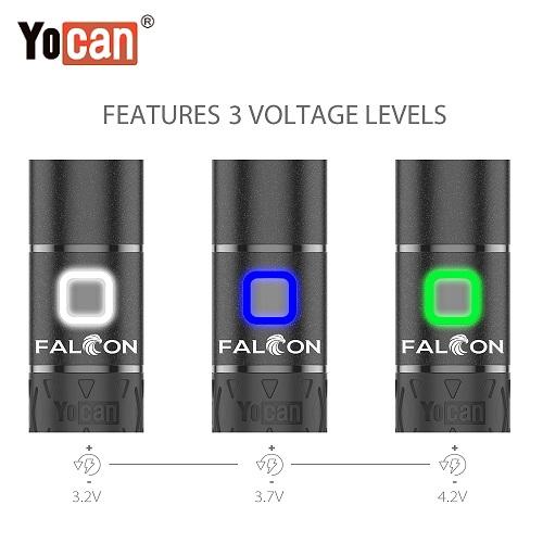 Yocan Falcon Wax and Dry Herb 6 In 1 Vaporizer Kit Variable Voltage Levels Yocan Wholesale
