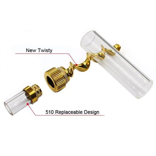 V12 Mini Twisty Glass Pipe